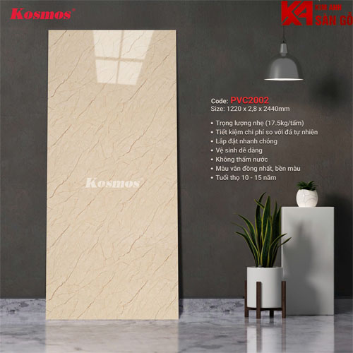 Tấm Ốp Tường PVC Giả Đá Kosmos-2002